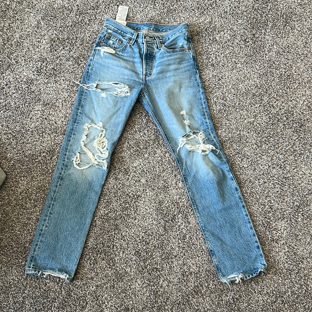 Levis 501 Straight Jeans in Luxor Street